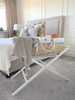 Set: Moses Basket Meeko with mattress+stand+textiles Snow