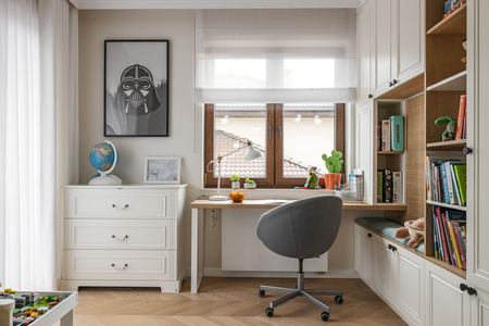 Ines elegant white Drei-Schubladen-Kommode