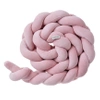 Zopf Bettschlange geflochten Rosa