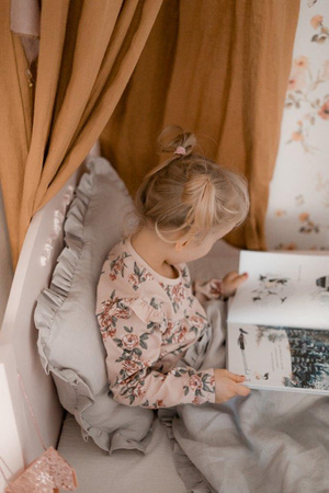 Stone gray linen set of duvet and pillow covers L