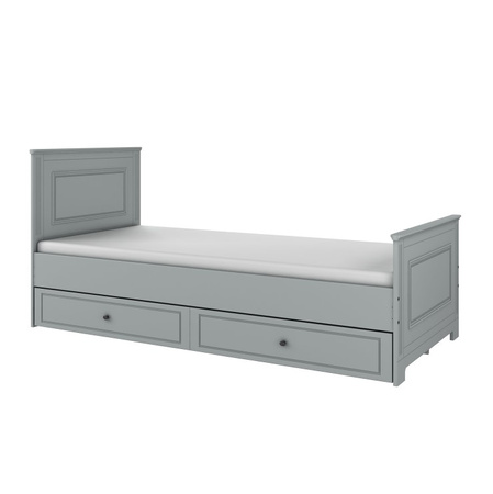 Ines neutral gray Bett 90x200