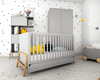 Lotta gray Kinderbett 70x140 mit Sofafunktion