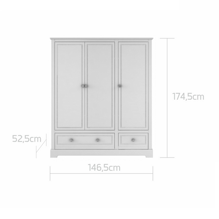 Marylou snow bliss szafa 3-drzwiowa