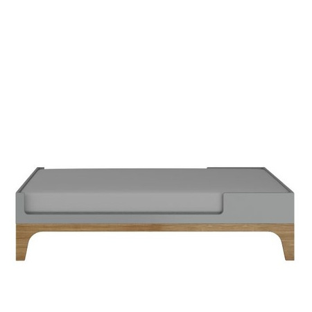 UP! gray łóżeczko dziecięce 70x120 rozkładane do 160 cm z biurkiem