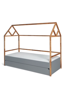 Lotta gray bed house frame 90x200