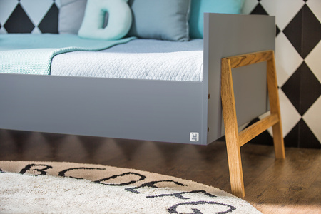 Lotta gray Bett 90x200