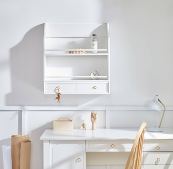 Royal  timeless white wall shelf