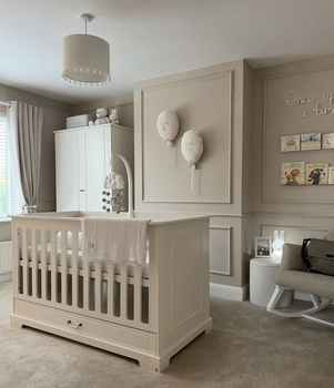 Ines elegant white łóżeczko 70x140 z funkcją tapczanika