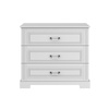 Ines elegant white komoda 3-szufladowa
