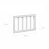Bellamy Good Night toddler bed rail snow bliss