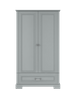 Ines neutral gray 2-door wardrobe tall