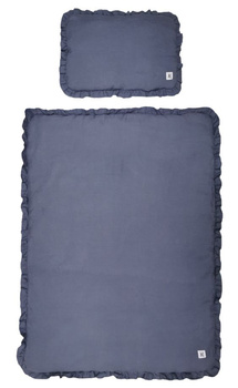 Navy blue linen bedding with filling size S