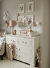 Ines elegant white 4- drawer chest