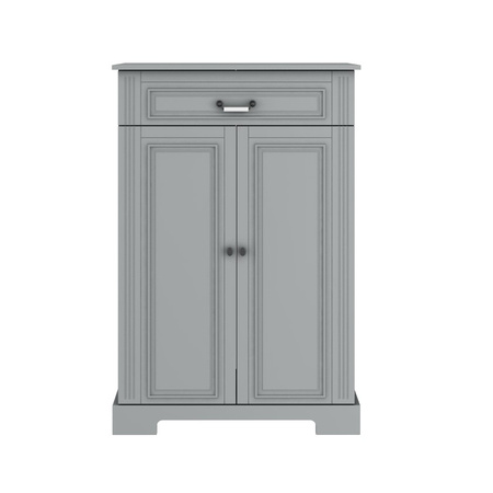 Ines neutral gray 2-door chest