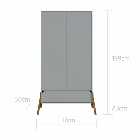 Lotta gray Zweitüriger Schrank