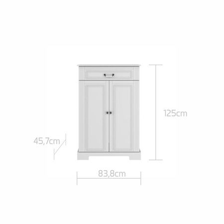 Ines vintage rose 2-door chest