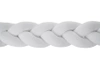 Braided bed bumper white