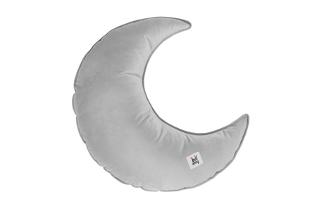 Velvet Pillow Moon Silver