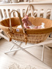 Set: Moses Basket Meeko with mattress+stand+textiles Carmel