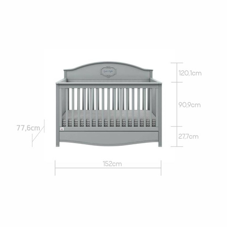 Good Night neutral gray bed 70x140