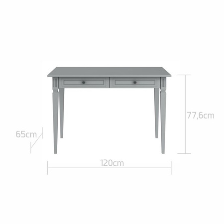 Ines neutral gray desk