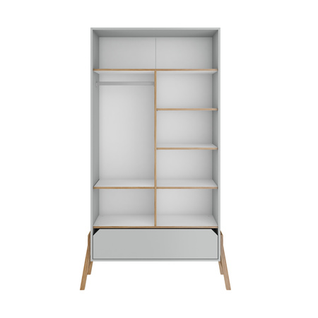 Lotta gray 2-door wardrobe