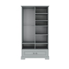 Ines neutral gray 2-door wardrobe tall