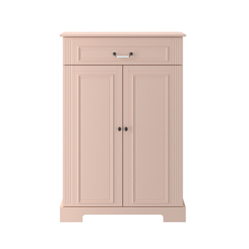 Ines vintage rose wysoka komoda 2-drzwiowa
