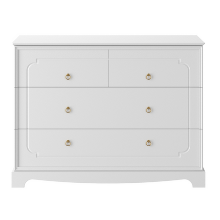 Royal timeless white komoda 4-szufladowa