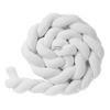 Braided bed bumper white