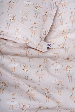 Kinderbettwäsche "Ballet Blush" Baumwolle 100x135 cm