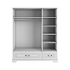 Ines elegant white Dreitüriger Schrank