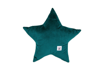 Velvet  Pillow star Emerald