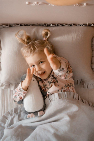 Stone gray Bettwäsche bezüge aus Leinenstoff L