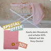Set: Moses Basket Meeko with mattress+stand+textiles Candy