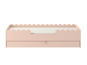 Book Nook vintage rose Kinderbett im Montessori-Stil 80x160 mit Schublade