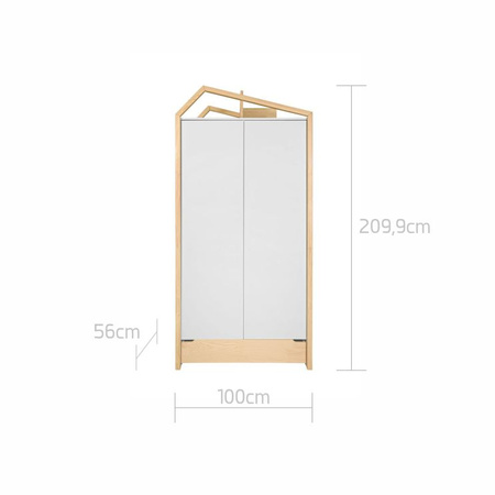 Tatam 2-door wardrobe