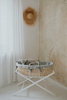 Set: Moses Basket Meeko with mattress+stand+textiles Poppy