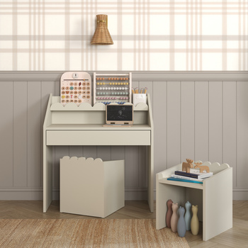 Montessori-Schreibtisch Book Nook latte – kompakter Kinderschreibtisch