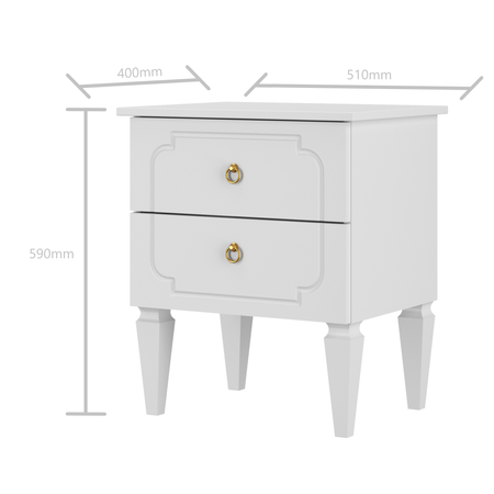 Royal latte bedside table