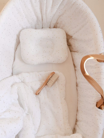 Textiles to the Moses basket Golden Dots Snow