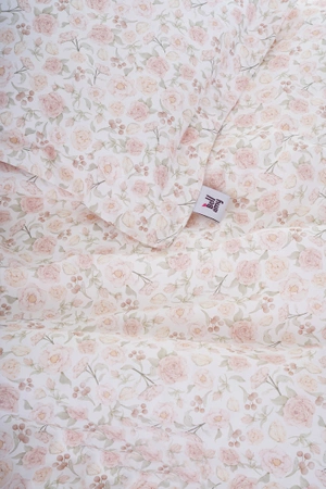 Kinderbettwäsche "Blooming Rose" Baumwolle 100x135 cm
