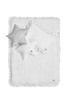 Snowy white linen bedding with filling size S