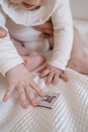 Waffle Fabric Changing Pad with Cover and Towel snow