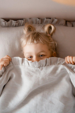 Stone gray Bettwäsche bezüge aus Leinenstoff L