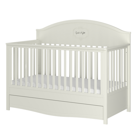 Good Night elegant white bed 70x140