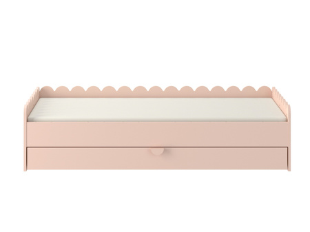 Book Nook vintage rose Kinderbett im Montessori-Stil 80x160 mit Schublade