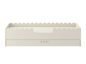 Book Nook latte children’s bed in Montessori style 80x160 with a drawer