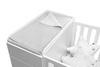 Stone gray linen waterproof changer to the UP! cot bed 