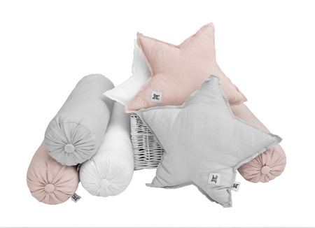 Dusty pink Linen Sternenkissen